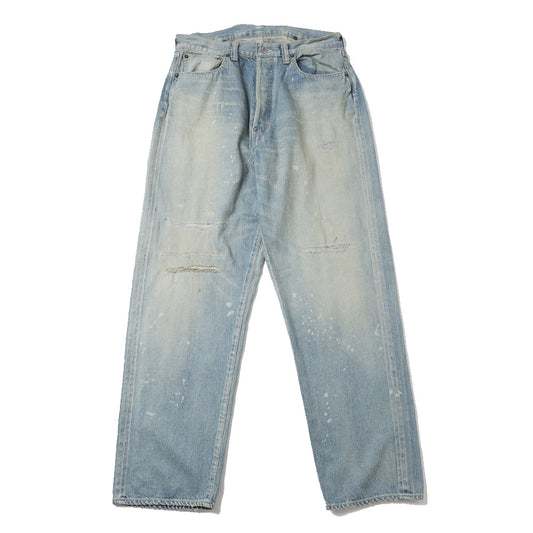 No.37 Washed Wide Denim Pants(BLEACH)