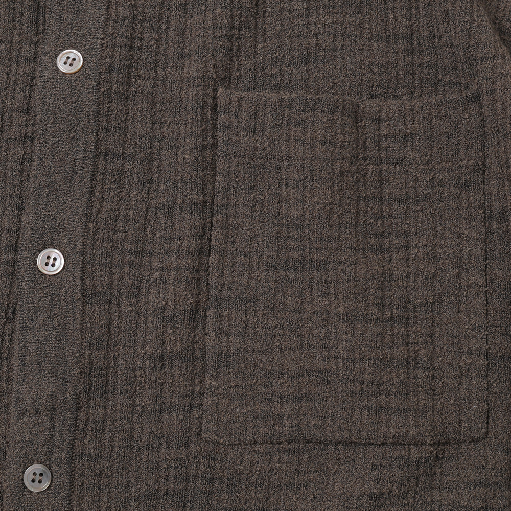 crepuscule Crepe Knit Shirt (2601-006) | crepuscule / Knit