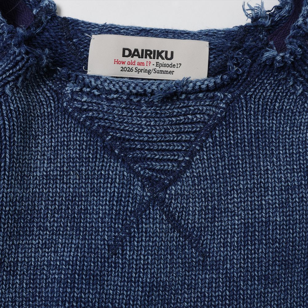 DAIRIKU(ダイリク)Vintage Washed Pullover Knit Sweater (26SS KNT2