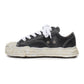(HANK) OG Sole Shrink Leather Low-top Sneaker BLACK
