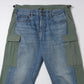 綿デニム×綿リップストップ 製品加工 Levi's Wネーム P202