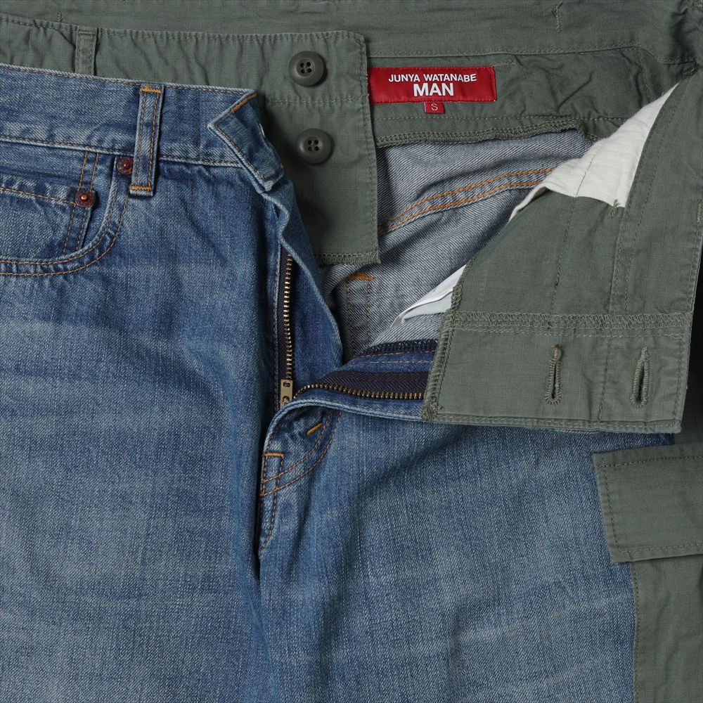 綿デニム×綿リップストップ 製品加工 Levi's Wネーム P202