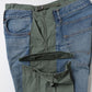 綿デニム×綿リップストップ 製品加工 Levi's Wネーム P202