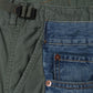 綿デニム×綿リップストップ 製品加工 Levi's Wネーム P202
