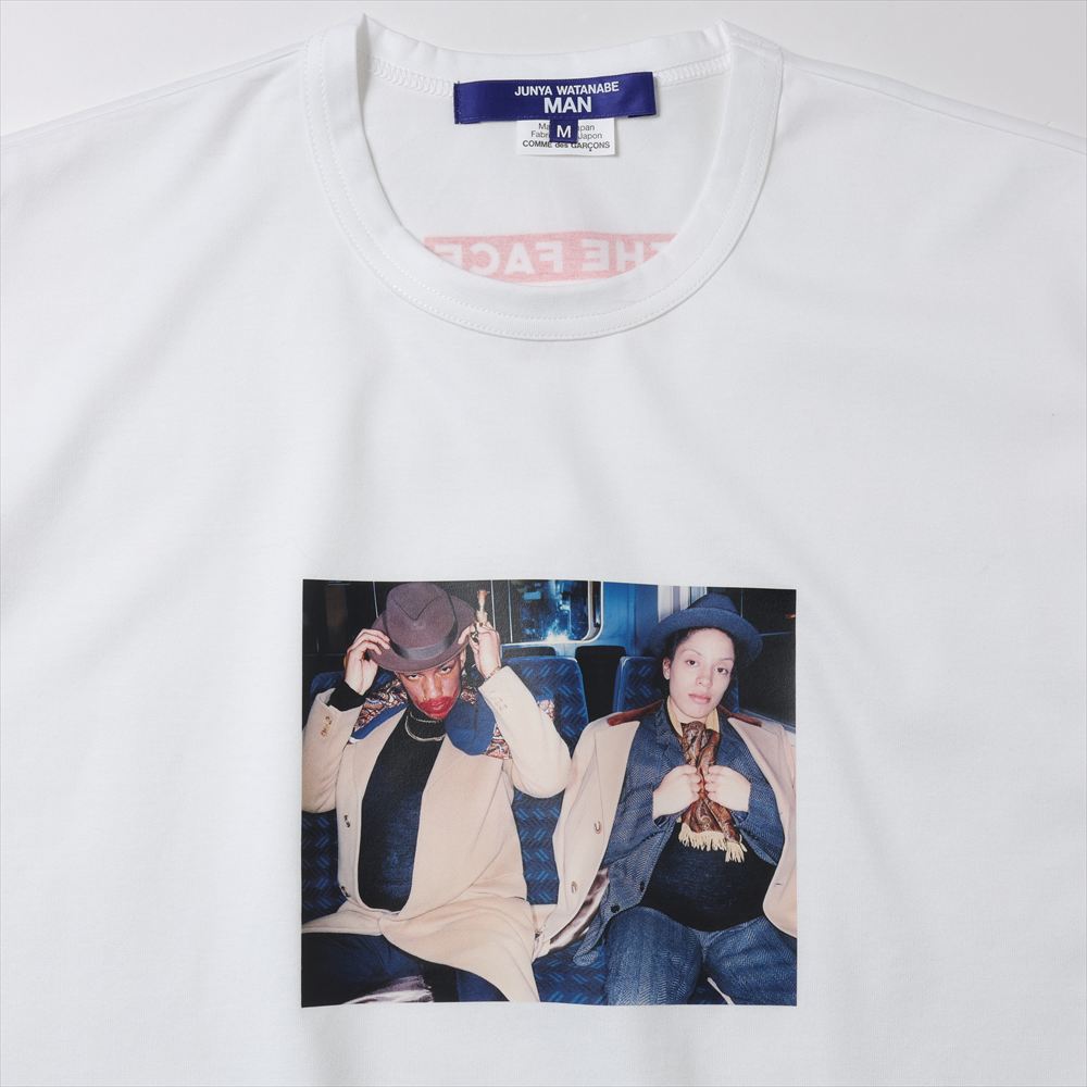 新品 JUNYA WATANABE Tシャツ ボーダー レッド ホワイト Junya Watanabe Man: Men's The Face Tricky And Martina T-Shirt