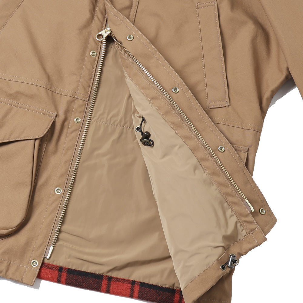 綿オックス×ウールエステルチェック FISON Wネーム J021