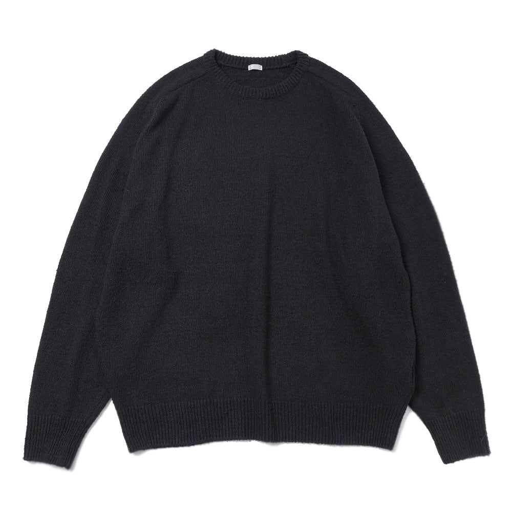 A.PRESSE (ア プレッセ) Washed Silk Nep Crew Neck Sweater 26SAP-03