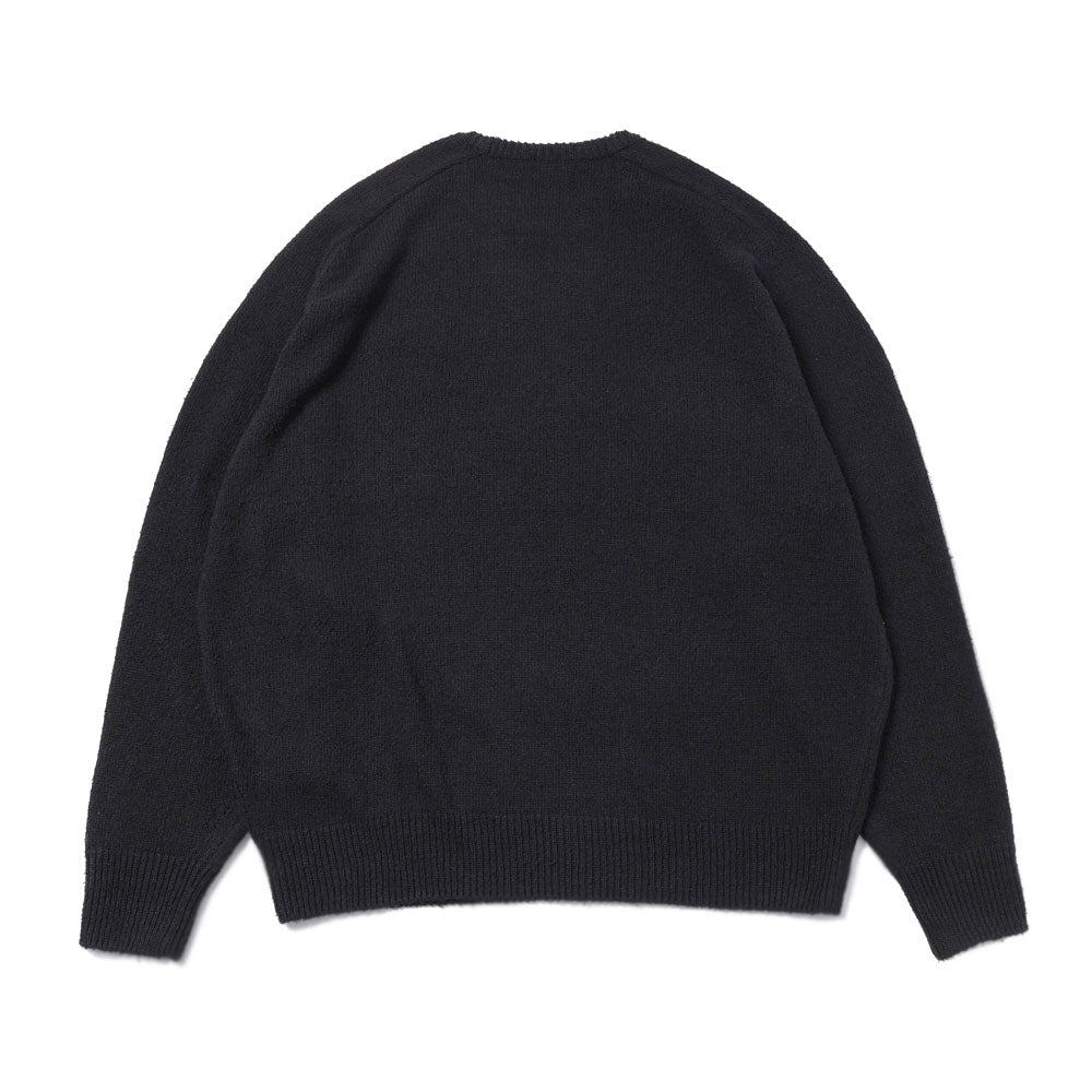 Washed Silk Nep Crew Neck Sweater