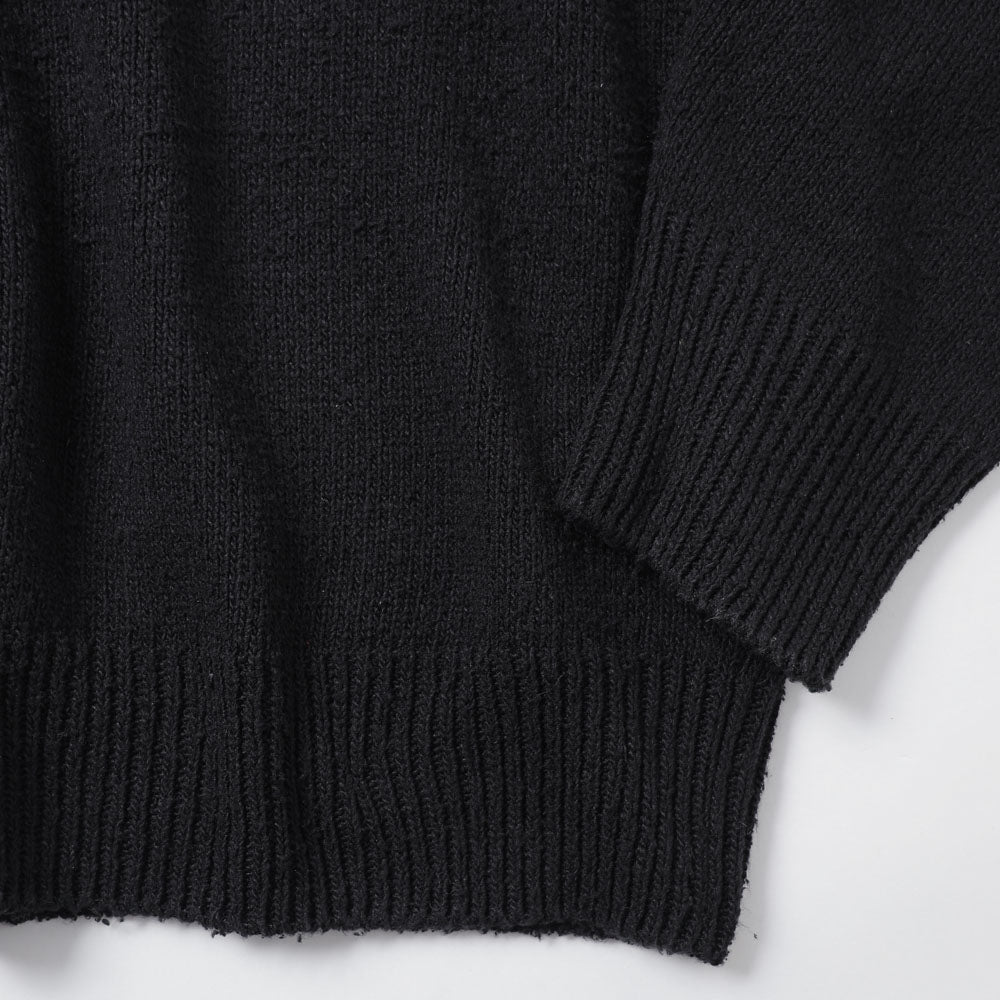 Washed Silk Nep Crew Neck Sweater