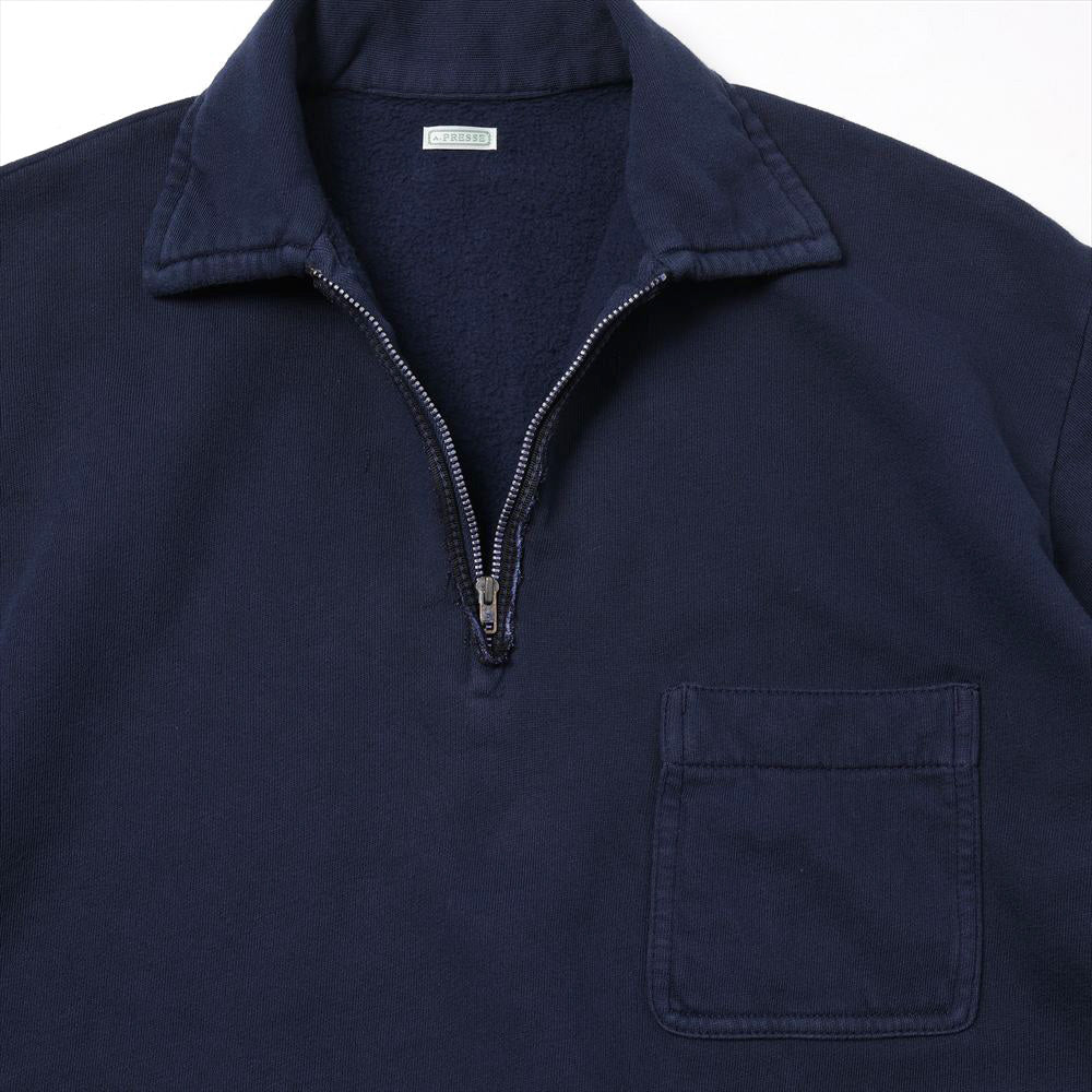 A.PRESSE Vintage Light Weight Half Zip Sweatshirt 26SAP-05-08