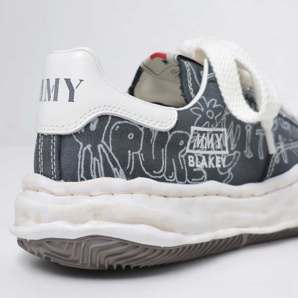 (BLAKEY) OG Sole Graffiti Printed Low-top Sneaker BLACK