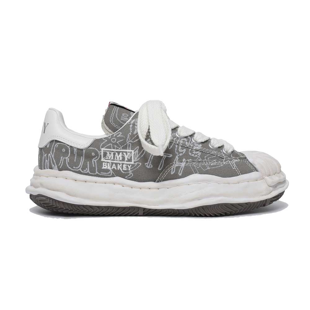 (BLAKEY) OG Sole Graffiti Printed Low-top Sneaker GREEN