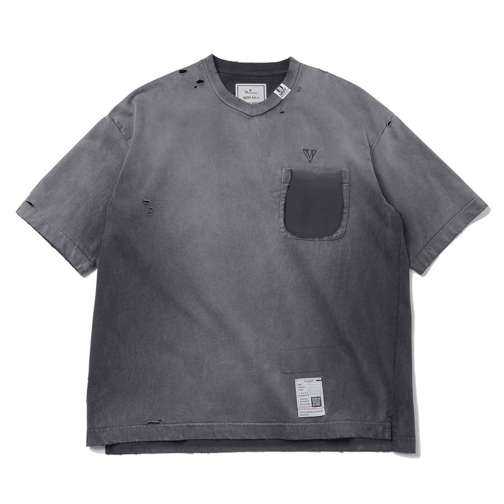 SUN FADED V NECK TEE