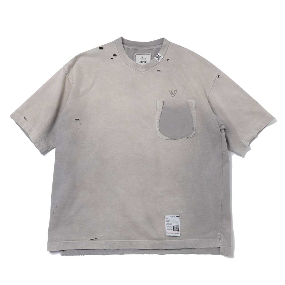 SUN FADED V NECK TEE