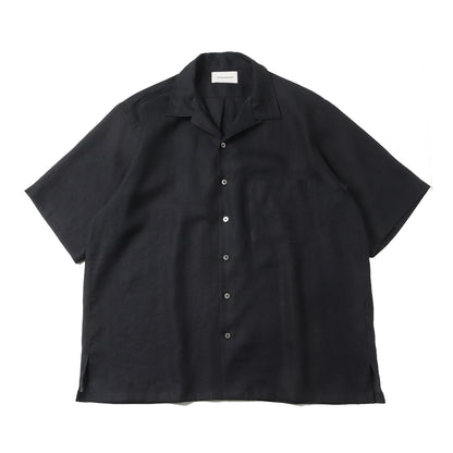 OPEN COLLAR S/S SHIRT HEMP