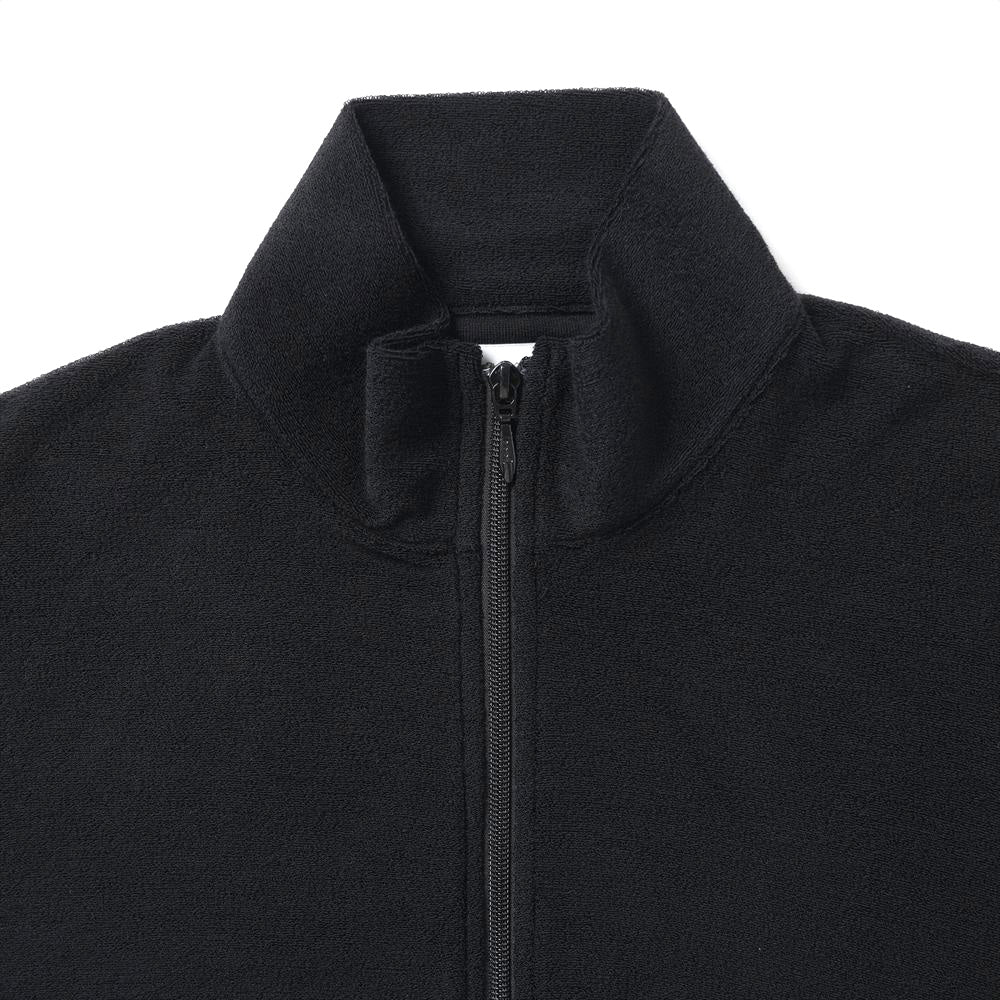 TRACK JACKET SUPER140s WASHABLE WOOL PILE KNIT