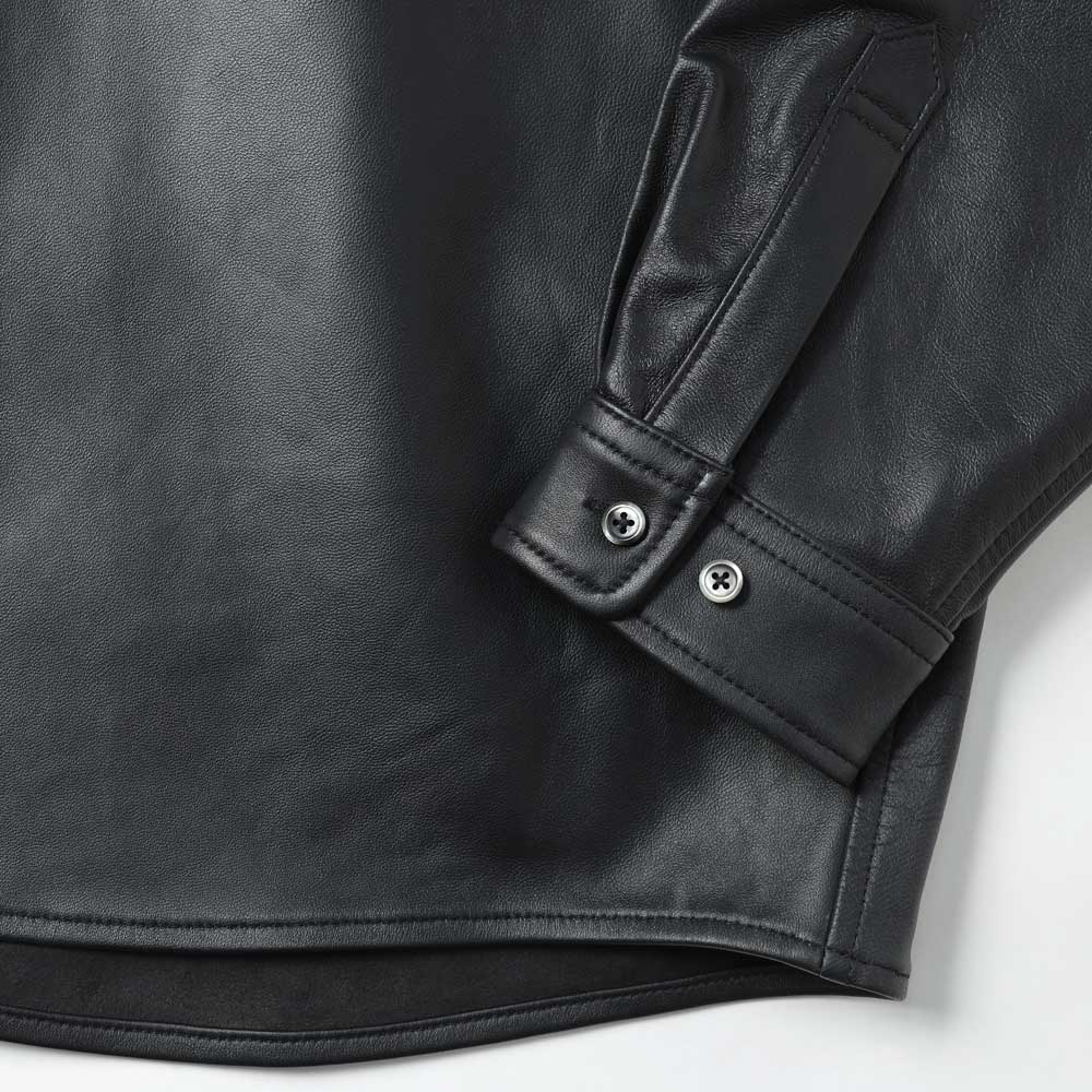 Leather Shirt Jacket 26ssmae