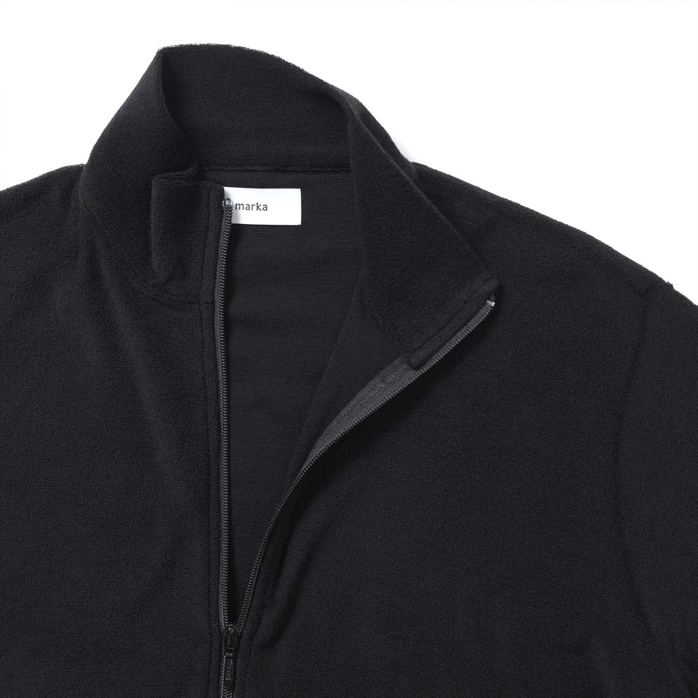 TRACK JACKET SUPER140s WASHABLE WOOL PILE KNIT
