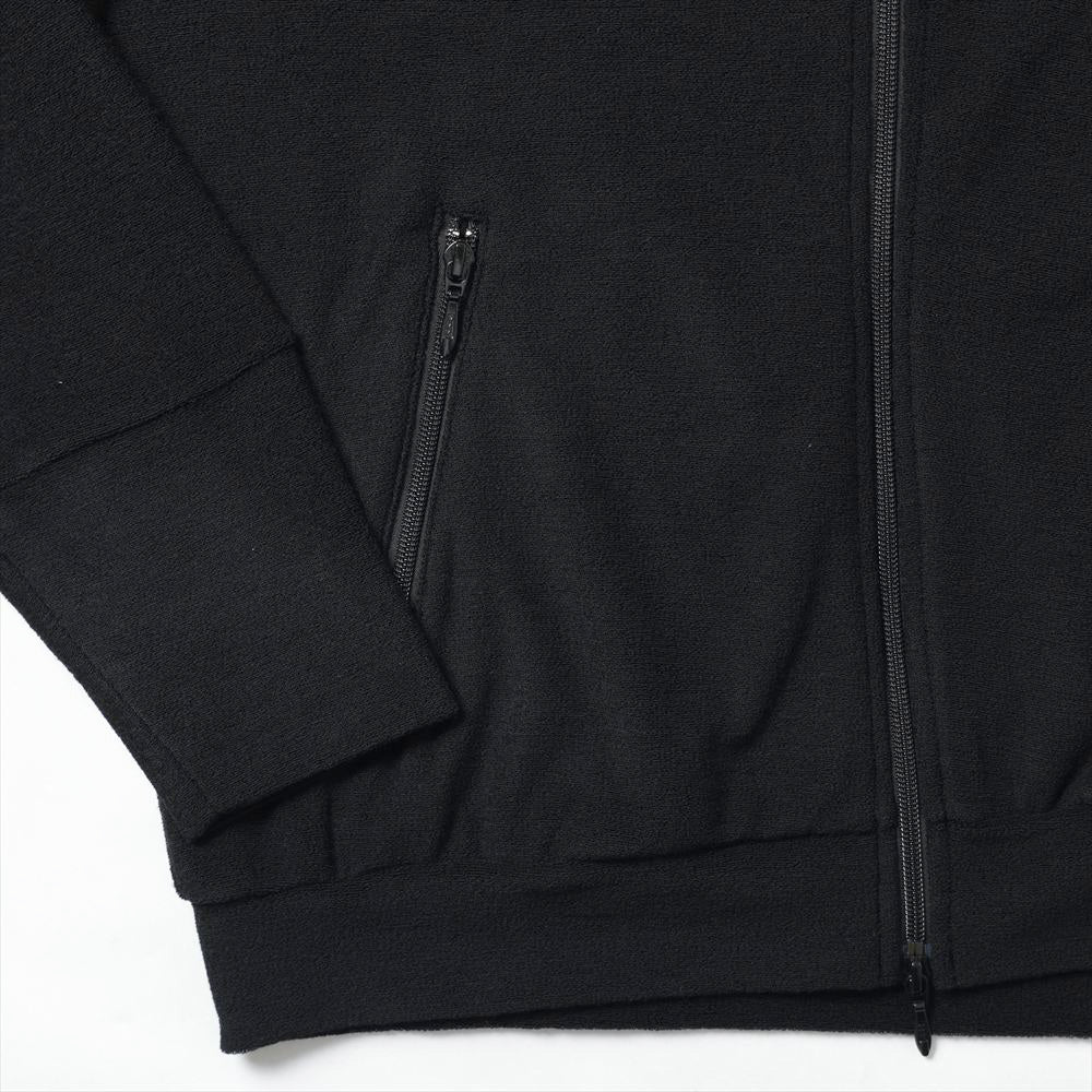 TRACK JACKET SUPER140s WASHABLE WOOL PILE KNIT