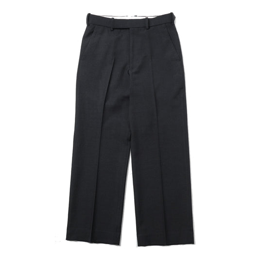 REGULAR FIT STRAIGHT TROUSERS TUMBLED WOOL SERGE