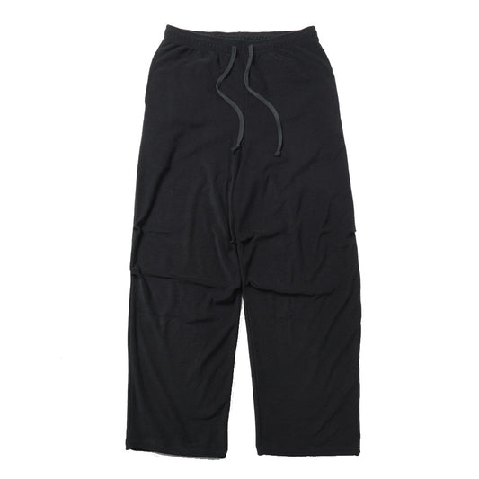TUCKED KNEE TRAINING PANTS SUPER140s WASHABLE WOOL PILE KNIT