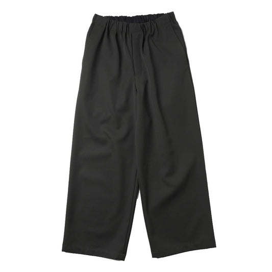 WIDE CYLINDER FIT EASY PANTS WOOL GABARDINE WASHER TUMBLER