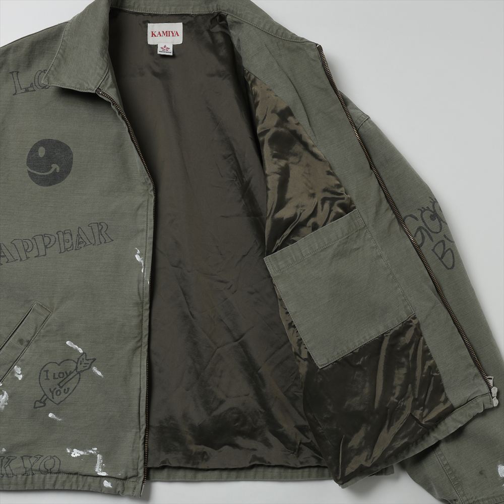 KAMIYA(カミヤ) - Graffiti Work Jacket (G16BL022) | KAMIYA KAMIYA(カミヤ) - Graffiti Work Jacket (G16BL022) | KAMIYA