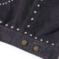 Studded Jean Jacket - 14W Corduroy