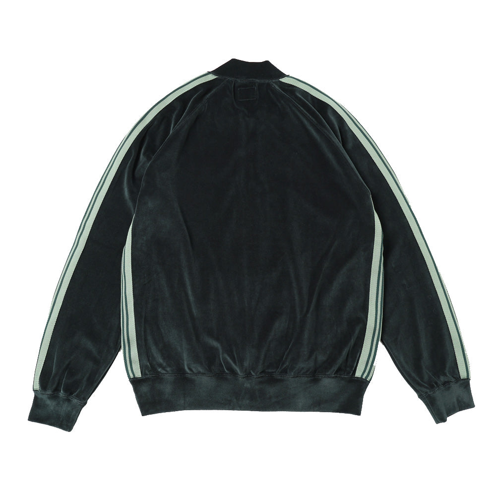Rib Collar Track Jacket - C/PE Velour