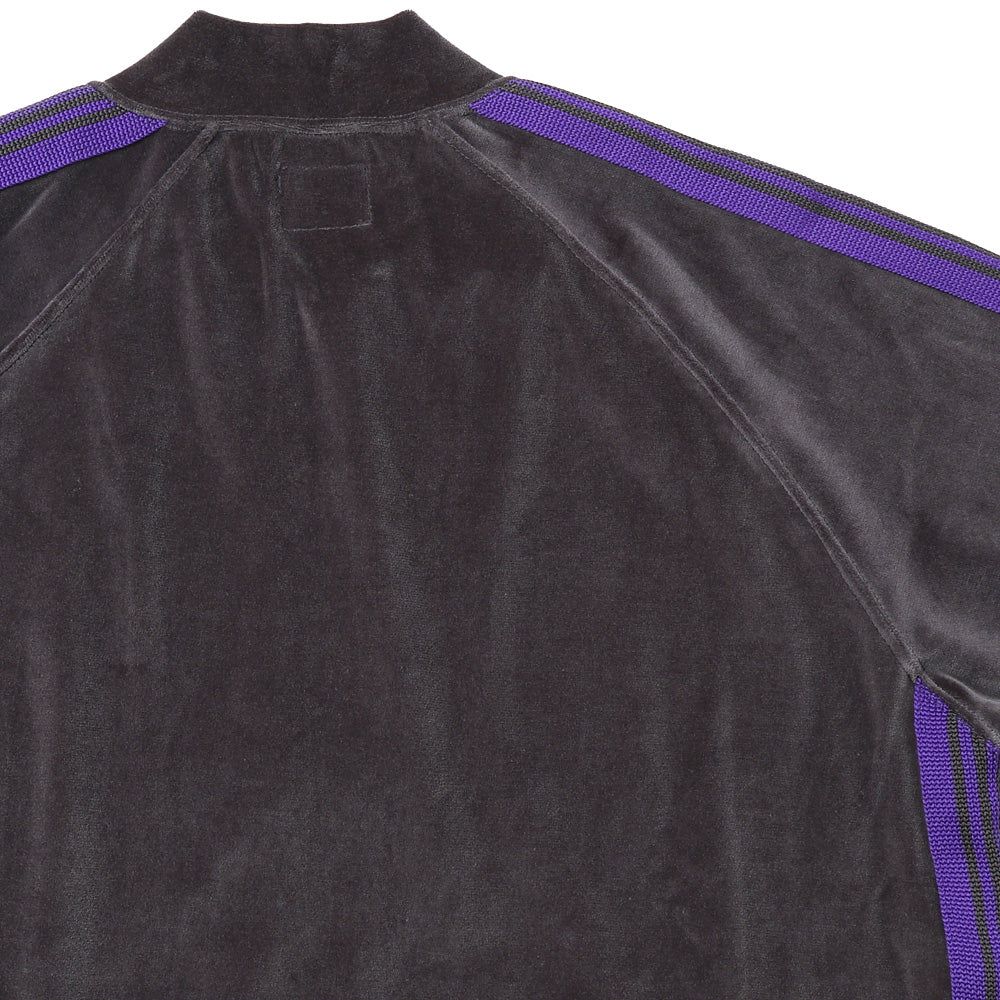 Rib Collar Track Jacket - C/PE Velour