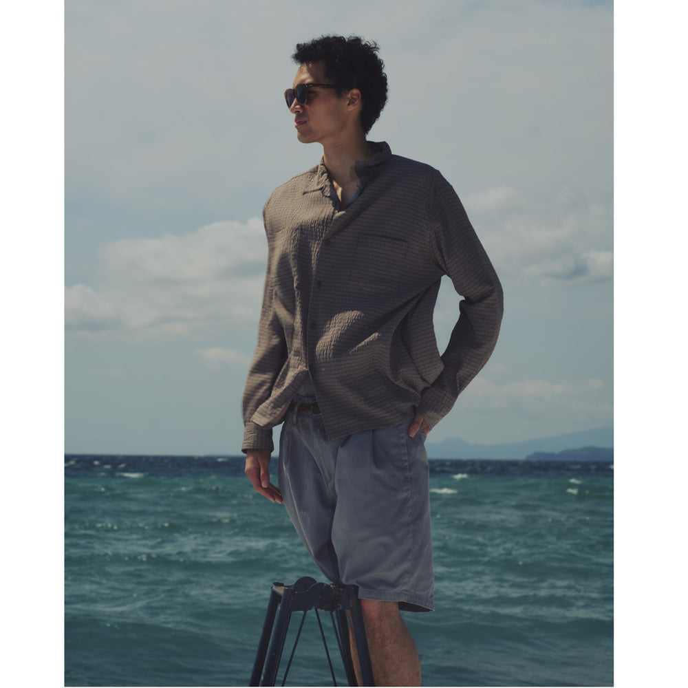 VOYAGER L/S SHIRT R/P/N DOBBY CHECK