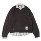 TRIPLE LAYERED COLLARED PULLOVER