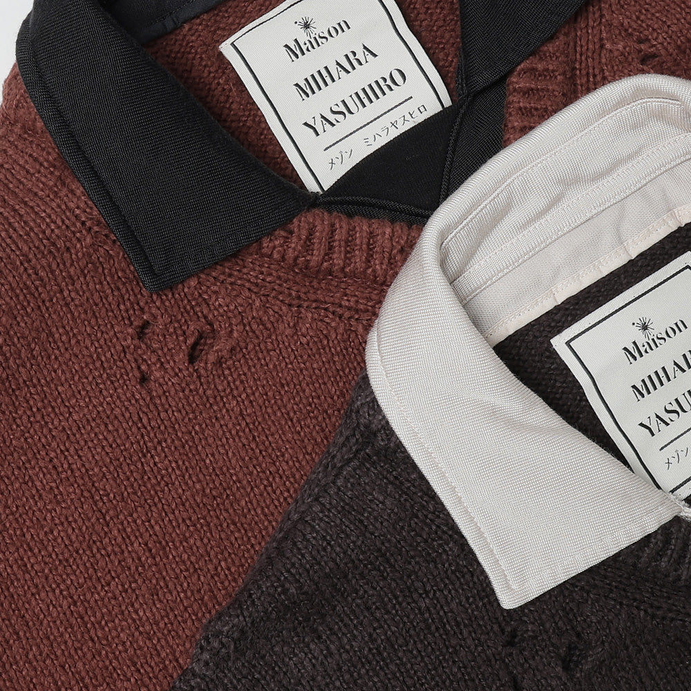 TRIPLE LAYERED COLLARED PULLOVER