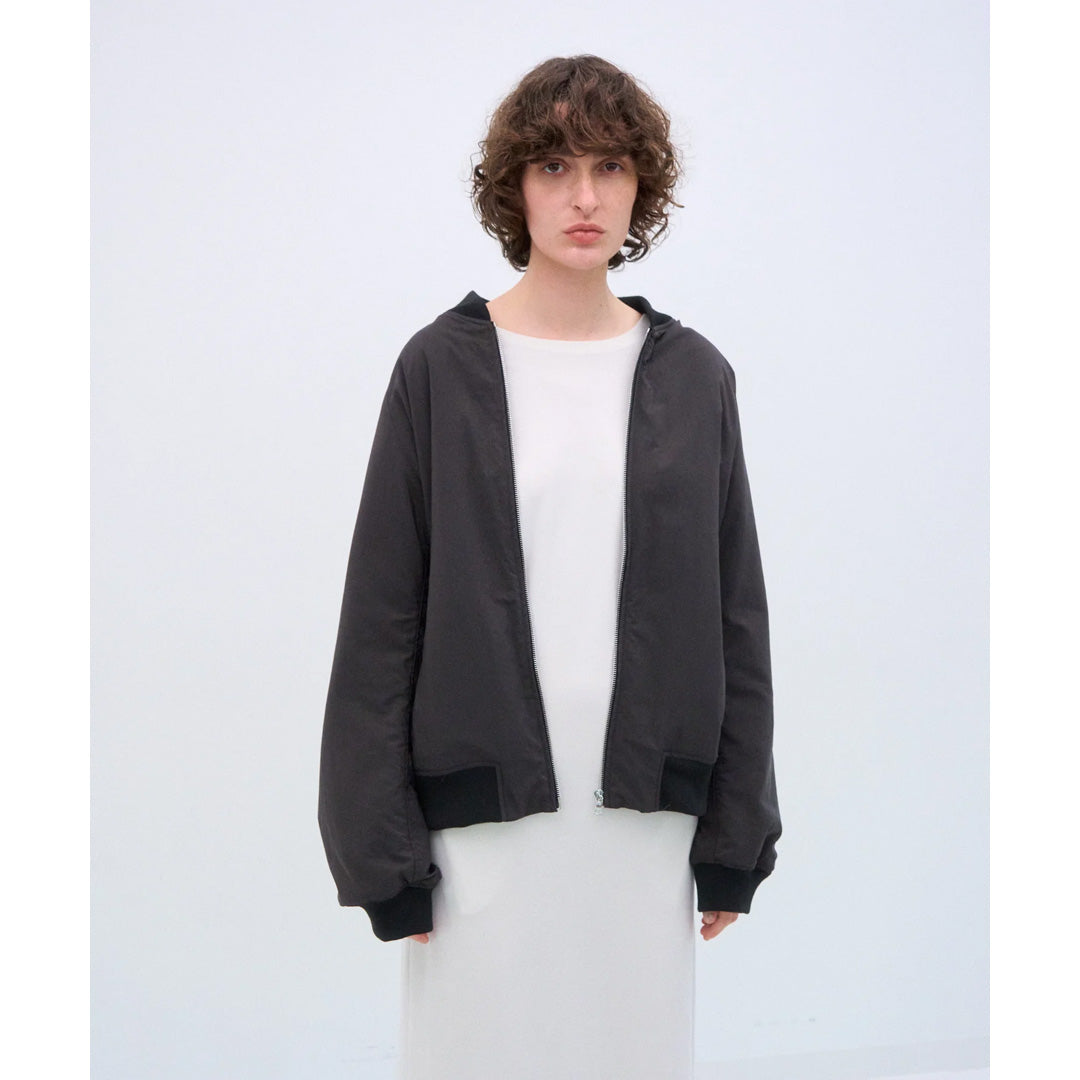FIBRIL NYLON SATIN FLIGHT JACKET