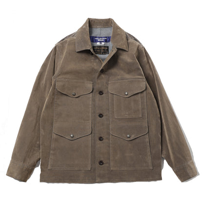 Cotton-ester flocked denim x cotton check flannel Filson double name J016