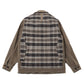 Cotton-ester flocked denim x cotton check flannel Filson double name J016