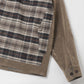 Cotton-ester flocked denim x cotton check flannel Filson double name J016