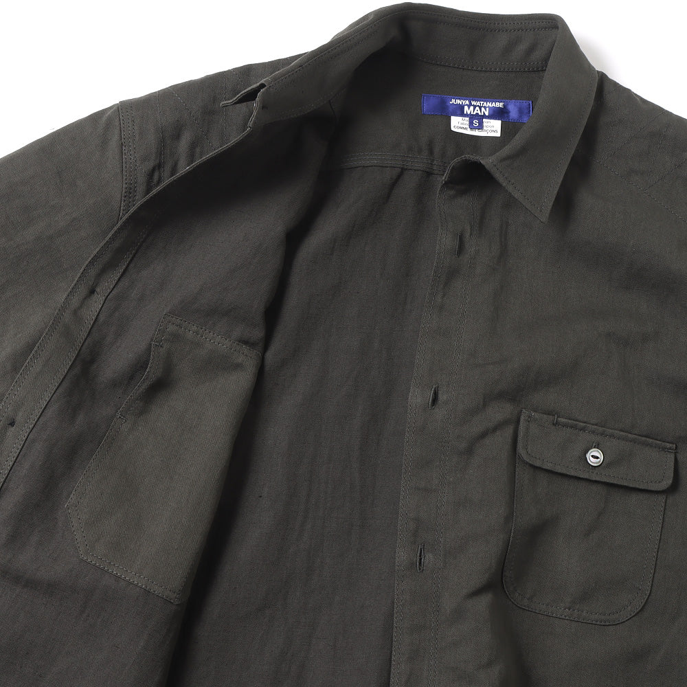 Cotton linen twill product processing B021