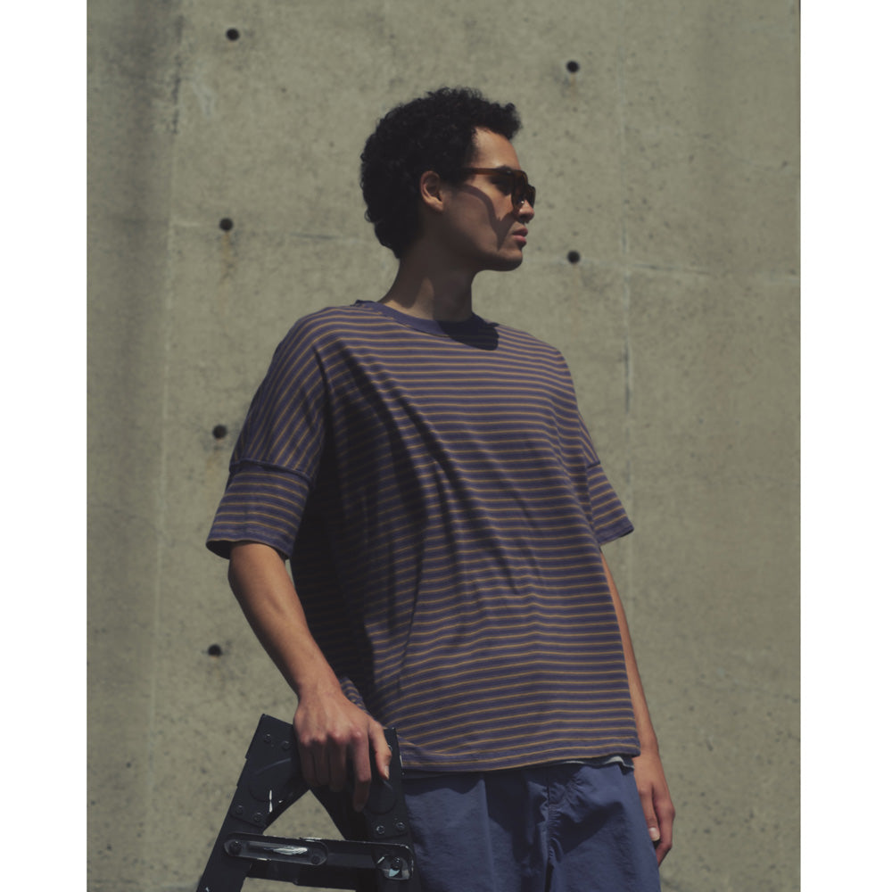 CLERK S/S TEE COTTON JERSEY BORDER
