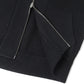 WORKER RIB ZIP UP SWEATER MERINO WOOL YARN