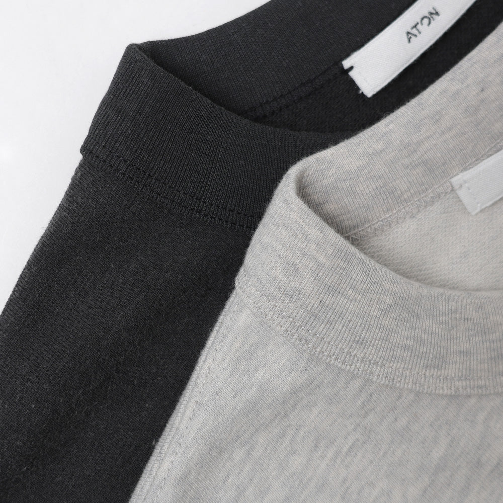 ATON) FRESCA URAKE CREWNECK PULLOVER (KKAGLM0117) | ATON