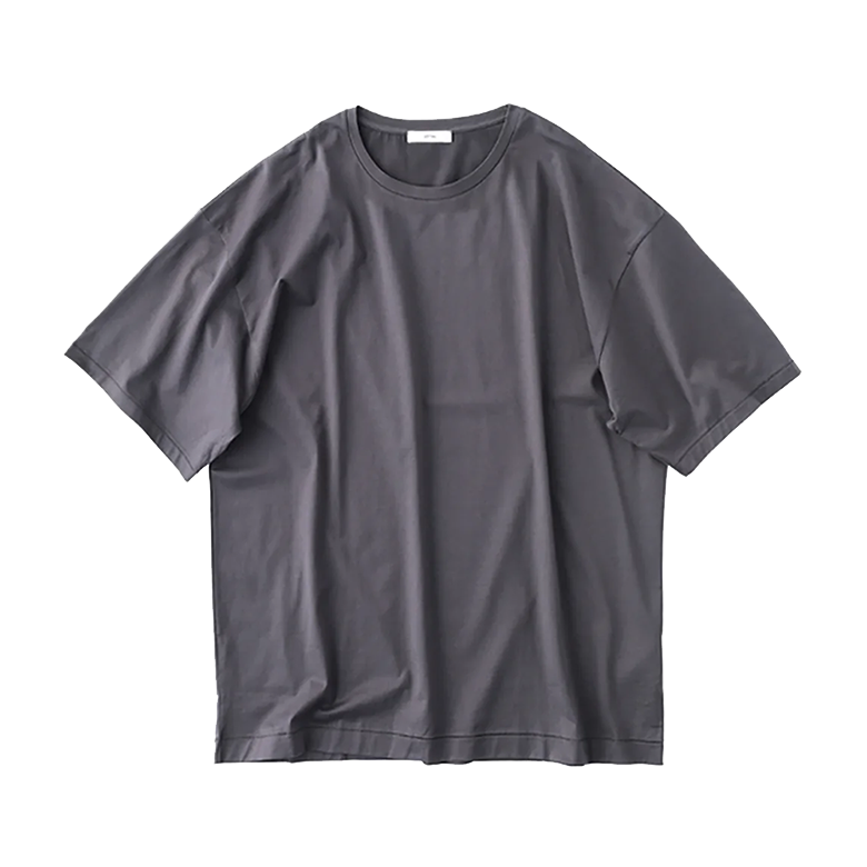 ATON / SUVIN OVERSIZED Tシャツ ブラック 04