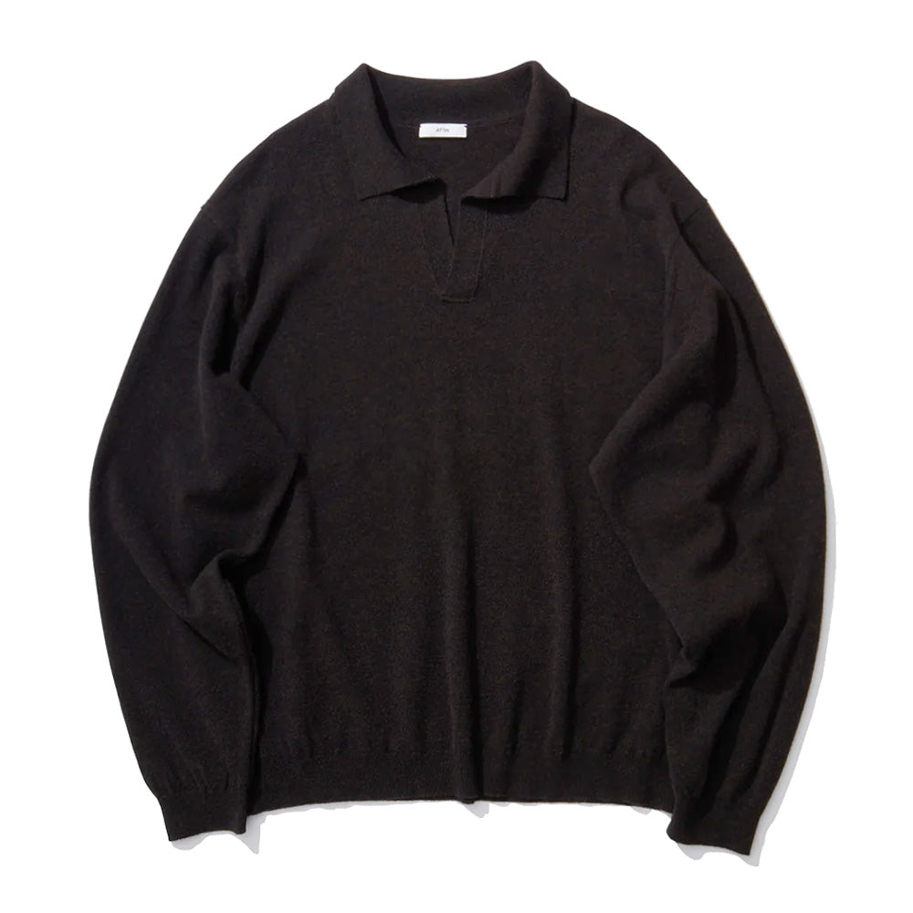 SUPER LIGHT WOOL SLIPPER POLO SWEATER
