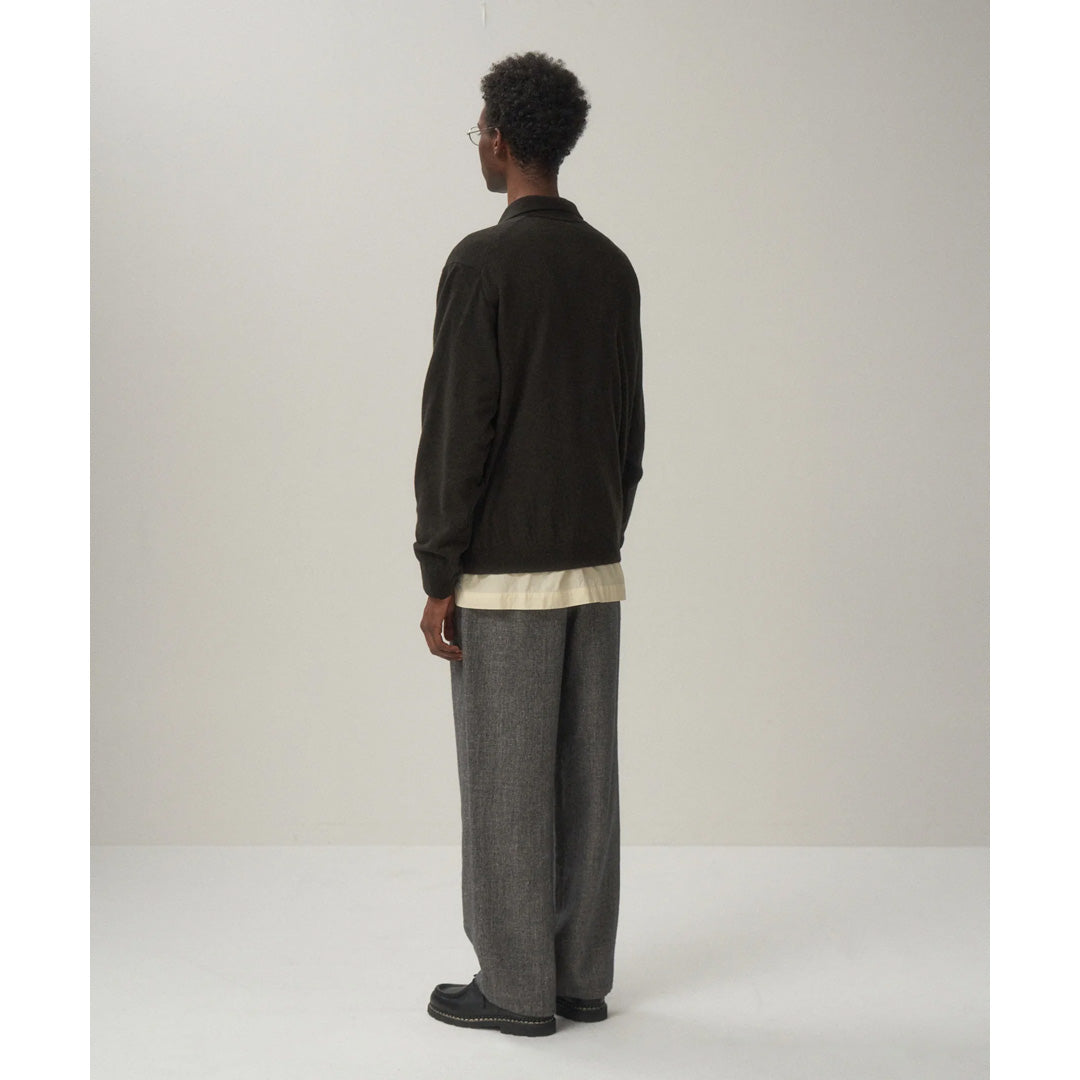 SUPER LIGHT WOOL SLIPPER POLO SWEATER