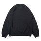 WOOL COTTON TERRY CREW-NECK SWEATER