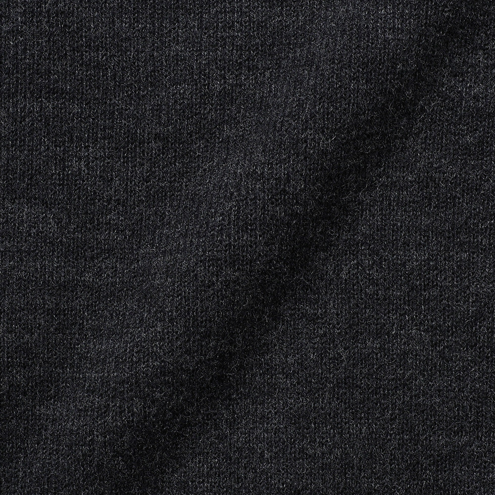 WOOL COTTON TERRY CREW-NECK SWEATER