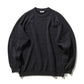 WOOL COTTON TERRY CREW-NECK SWEATER
