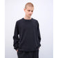 WOOL COTTON TERRY CREW-NECK SWEATER