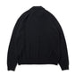 WOOL MINI BOUCLE ZIP UP POLO SWEATER