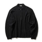 WOOL MINI BOUCLE ZIP UP POLO SWEATER